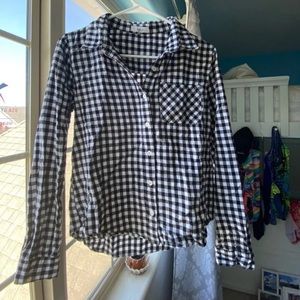 Checkered Black & White flannel